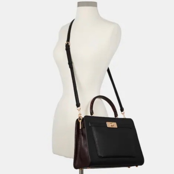 Coach Lane Carryall Leather Crossbody Satchel Purse Shoulder Bag C8211 - Picture 1 of 11
